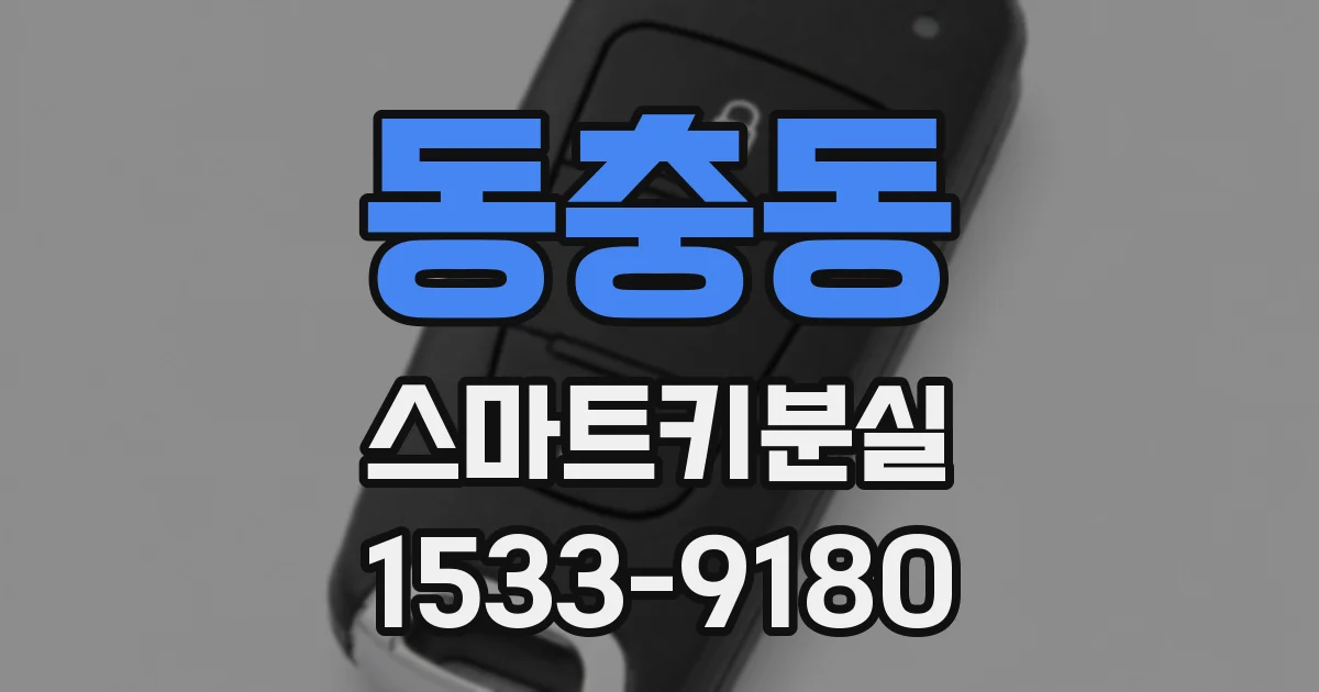 동충동 스마트키분실