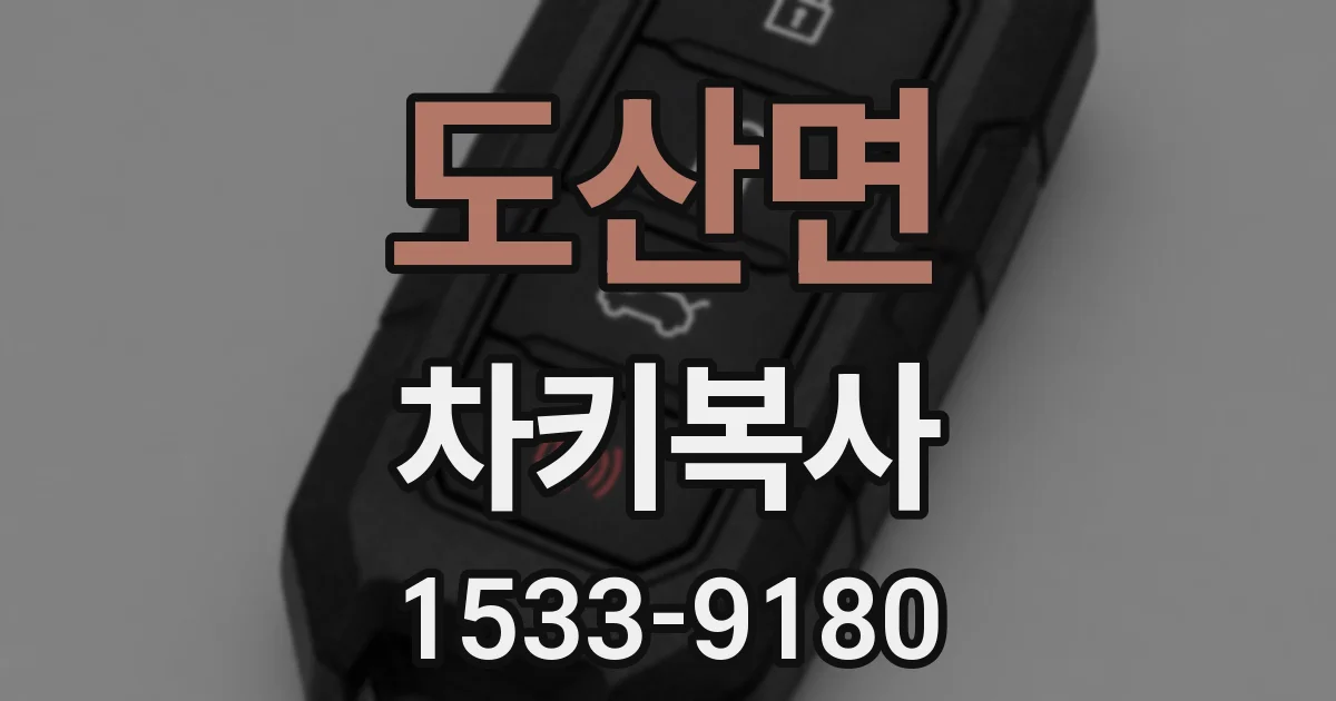 도산면 차키복사