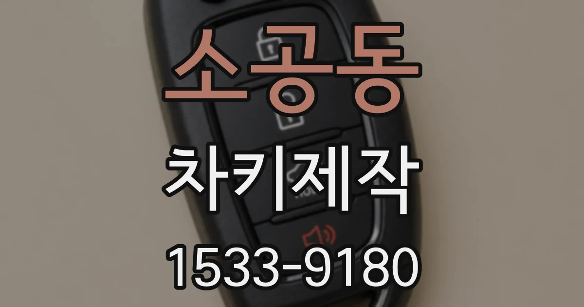 소공동 차키제작