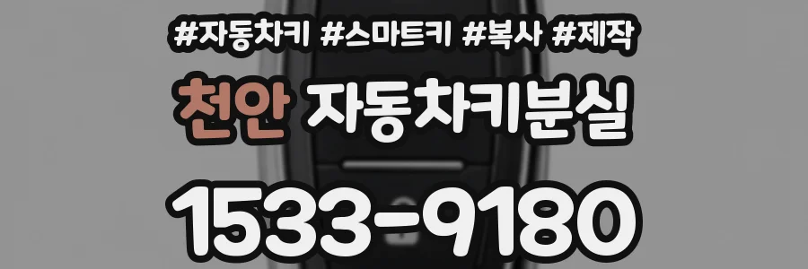 천안 자동차키분실