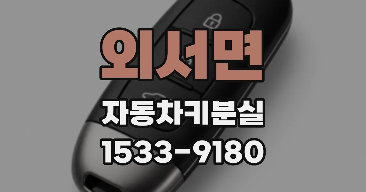 외서면 자동차키분실