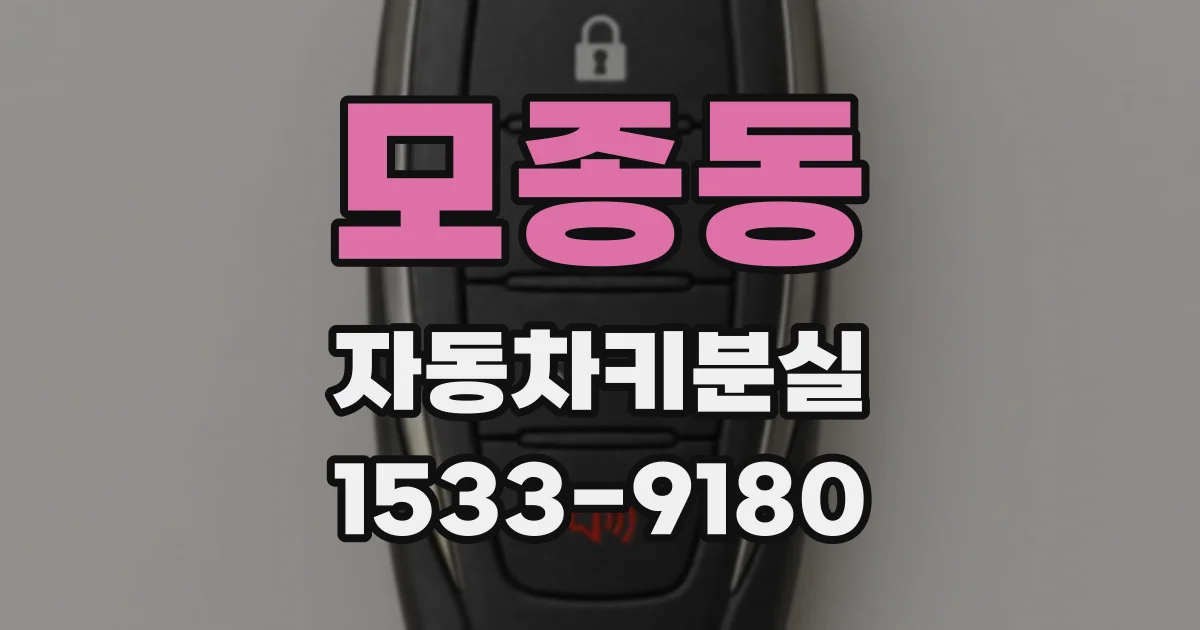 모종동 자동차키분실
