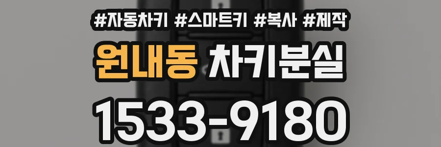 원내동 차키분실