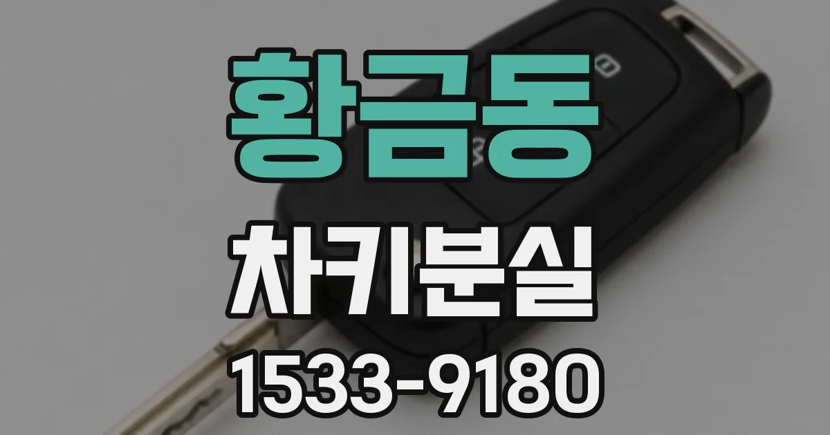 황금동 차키분실