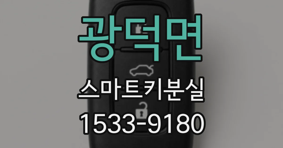 광덕면 스마트키분실