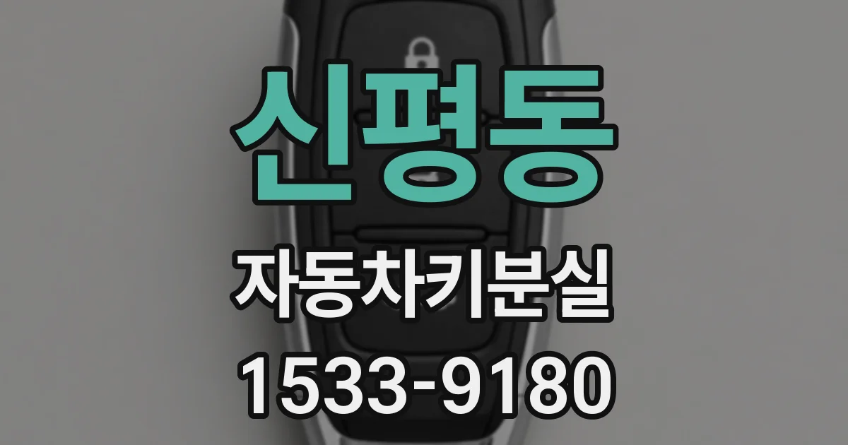 신평동 자동차키분실