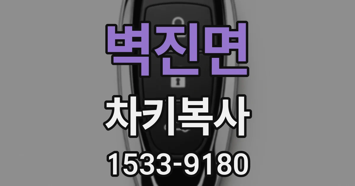 벽진면 차키복사
