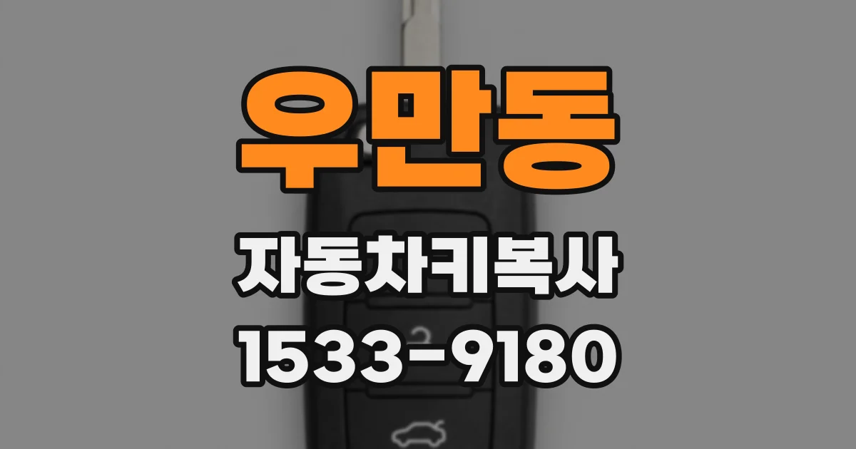 우만동 자동차키복사