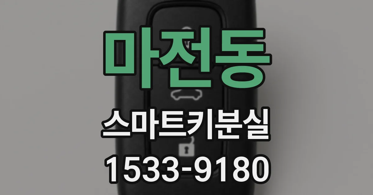 마전동 스마트키분실
