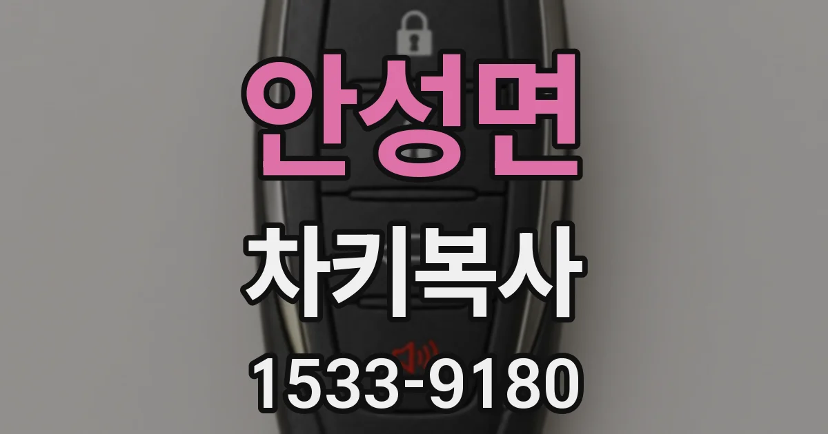 안성면 차키복사