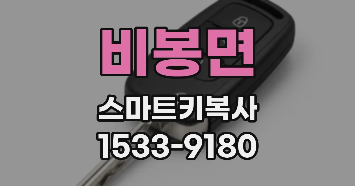 비봉면 스마트키복사