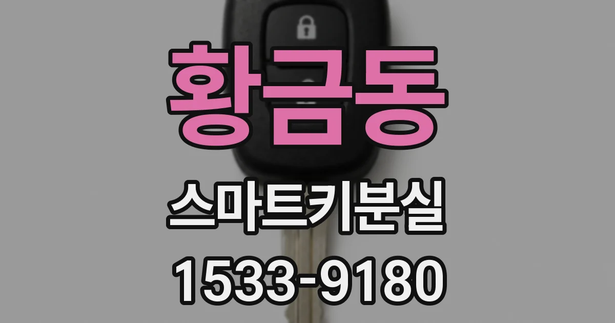 황금동 스마트키분실