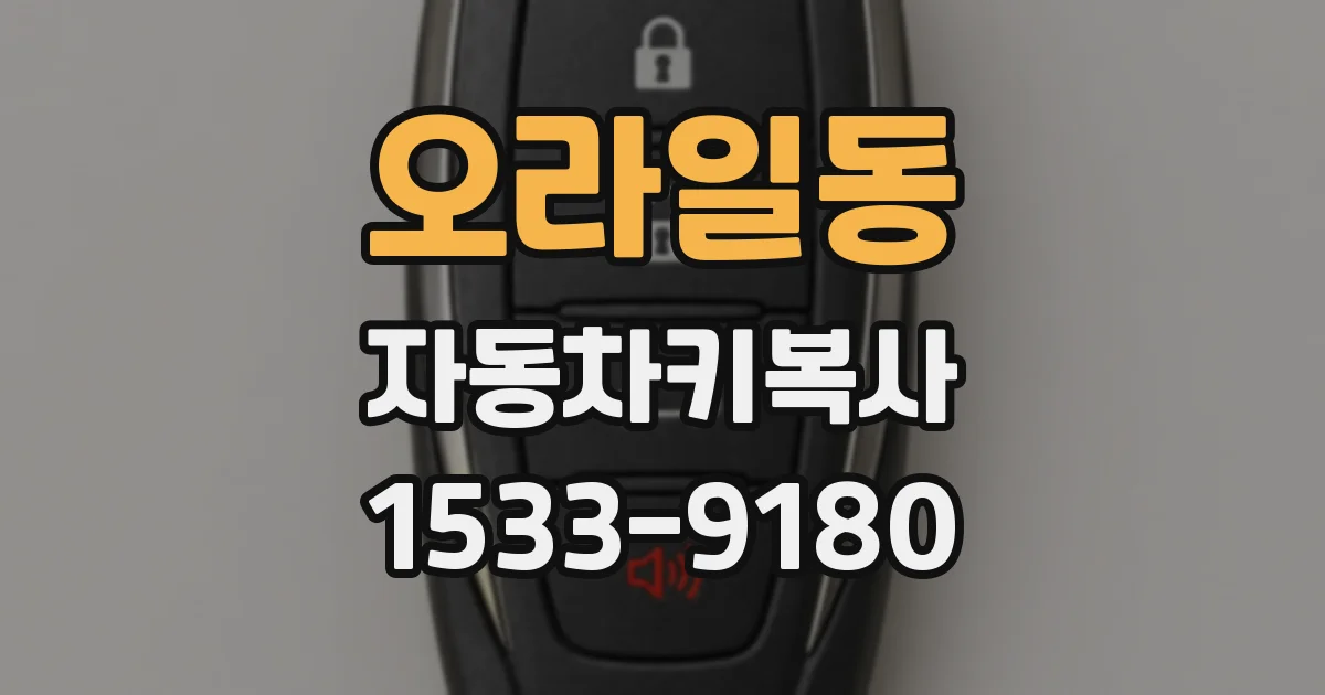 오라일동 자동차키복사