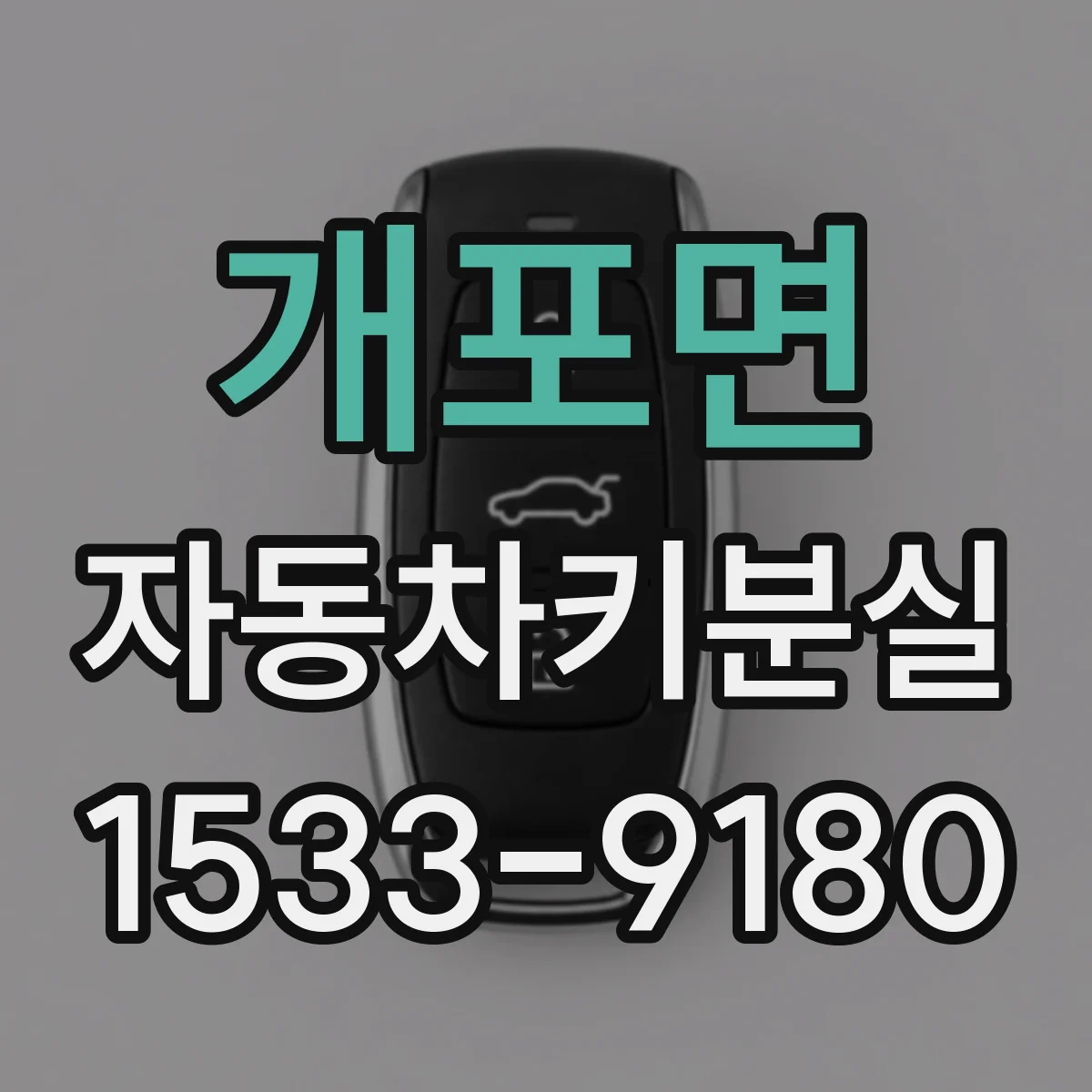 개포면 자동차키분실