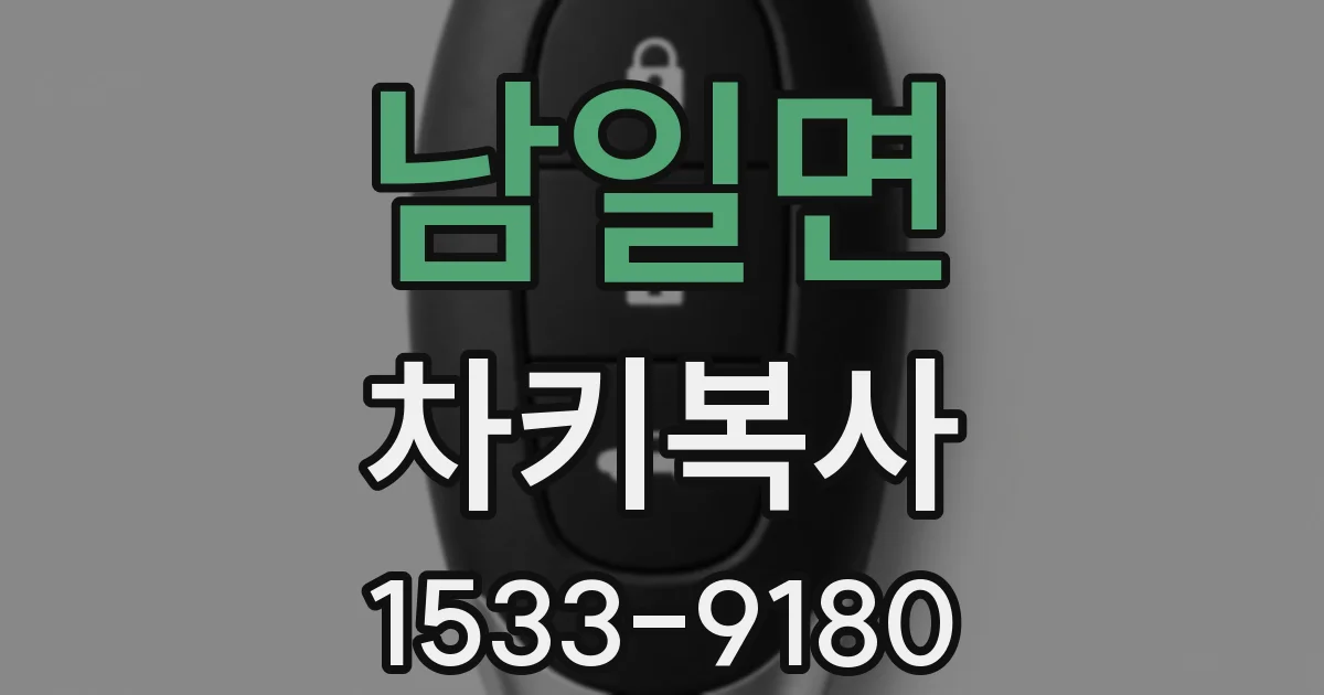 남일면 차키복사