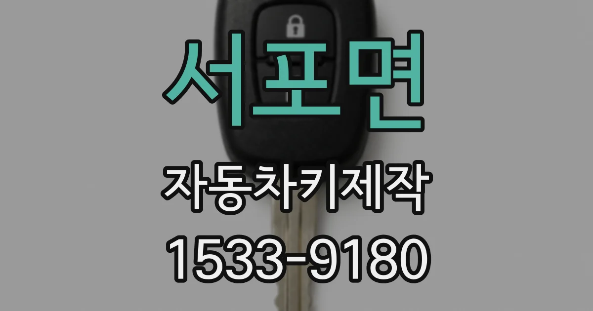 서포면 자동차키제작