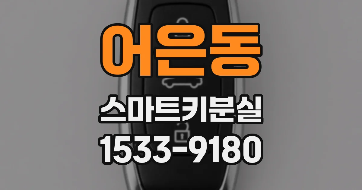 어은동 스마트키분실