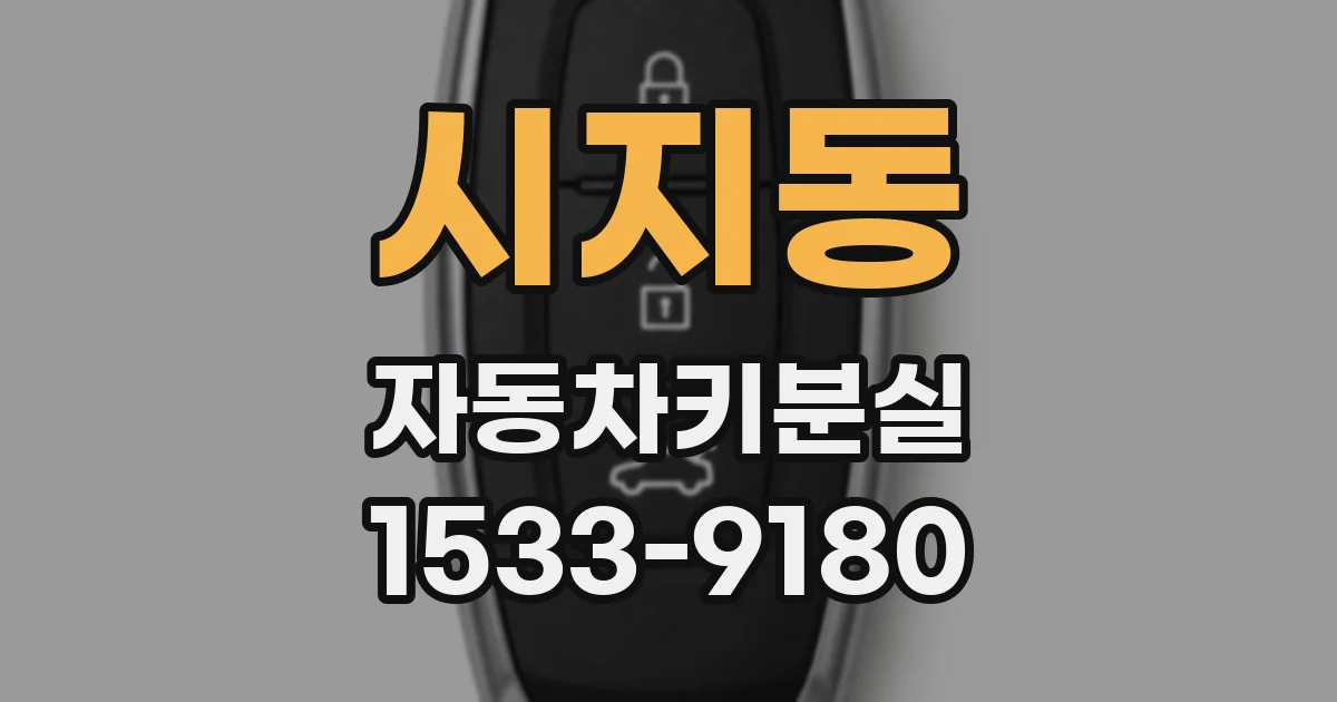 시지동 자동차키분실