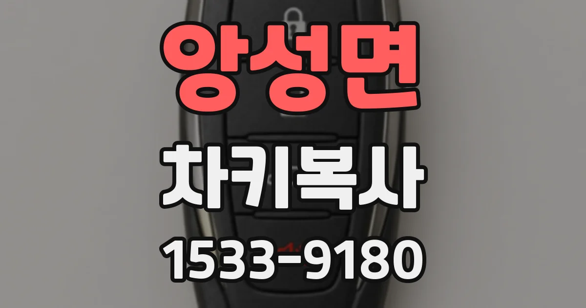 앙성면 차키복사
