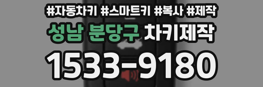 성남 분당구 차키제작