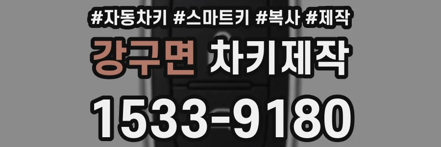 강구면 차키제작