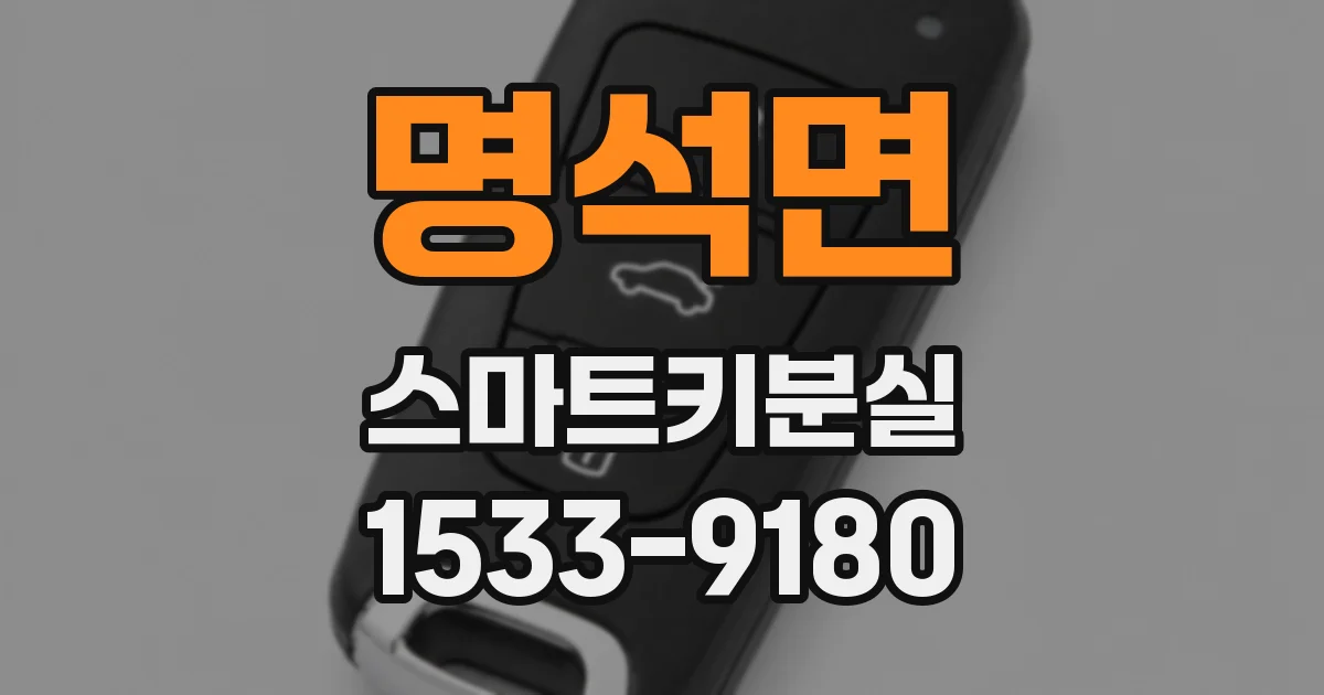 명석면 스마트키분실