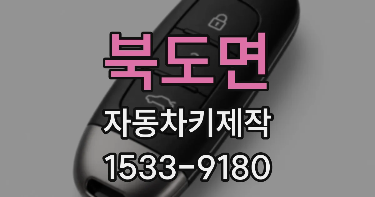 북도면 자동차키제작