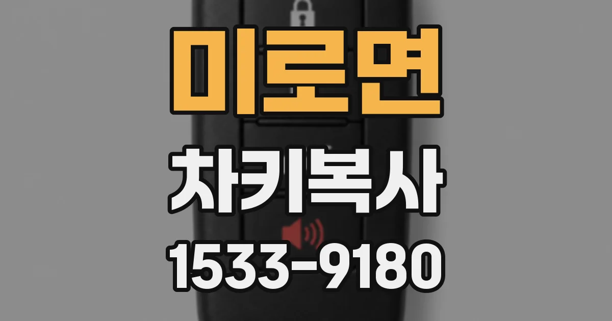 미로면 차키복사