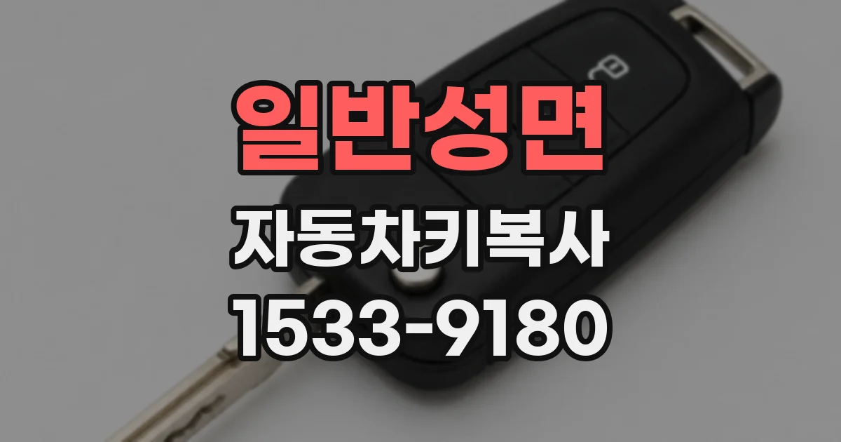 일반성면 자동차키복사