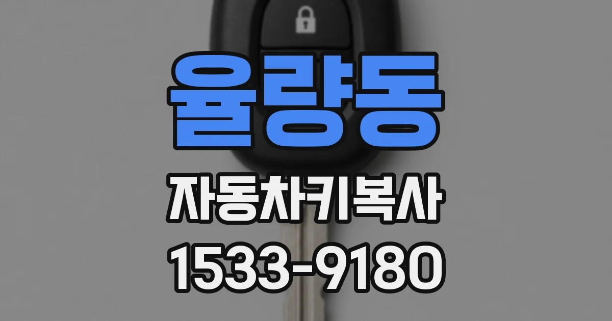 율량동 자동차키복사