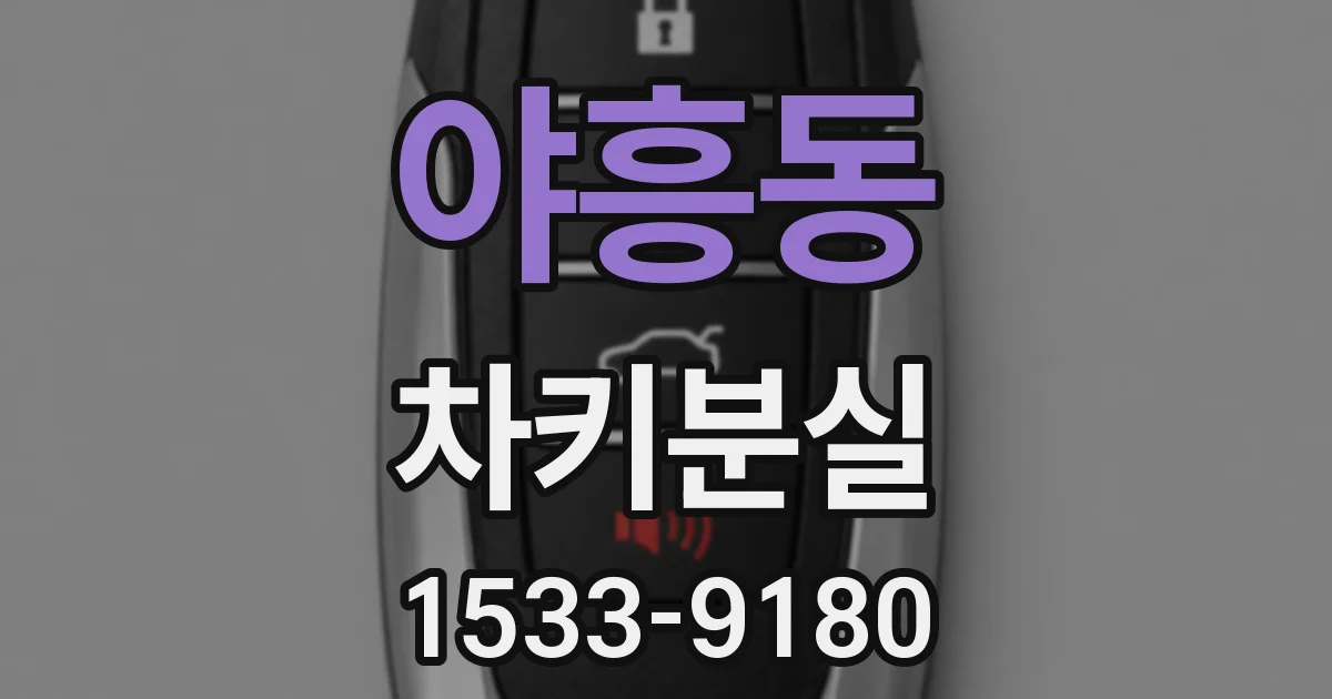 야흥동 차키분실
