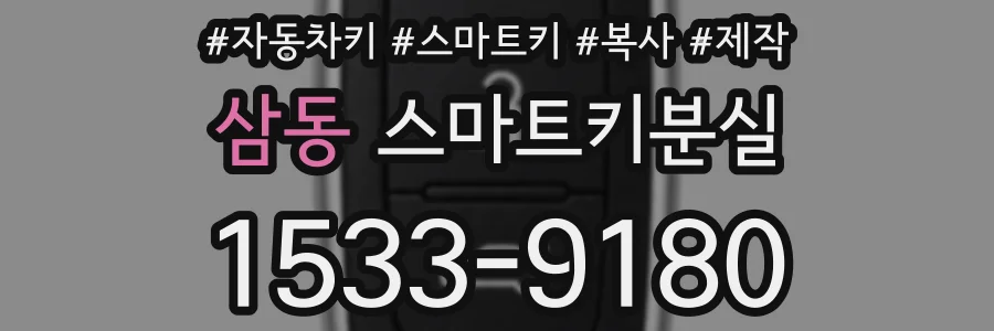 삼동 스마트키분실