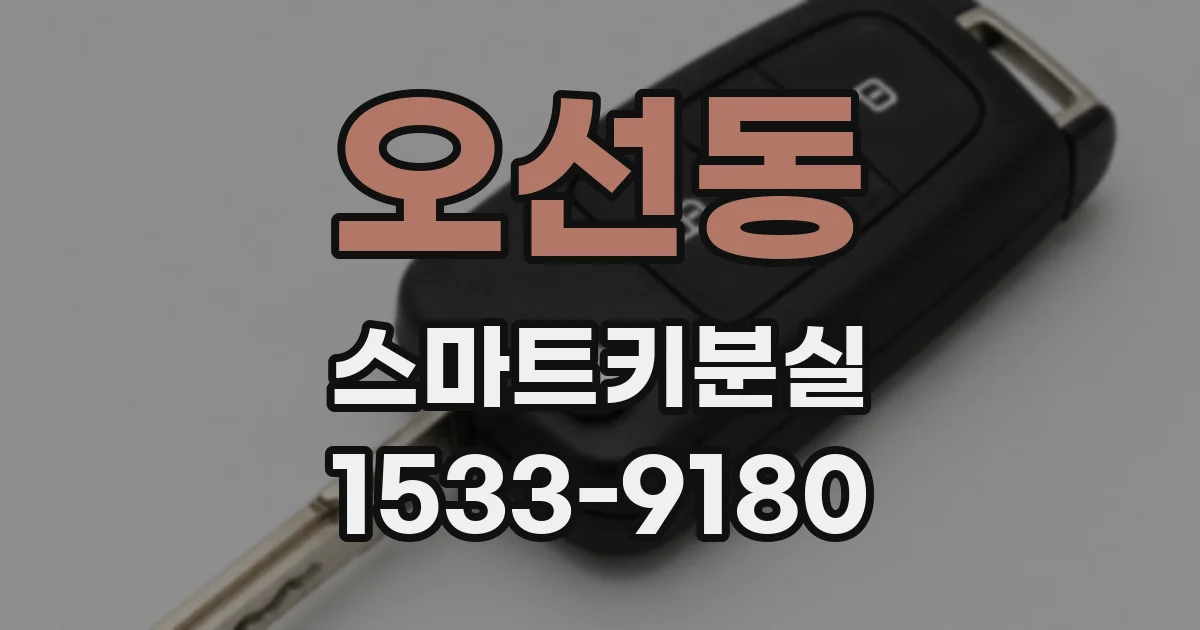 오선동 스마트키분실