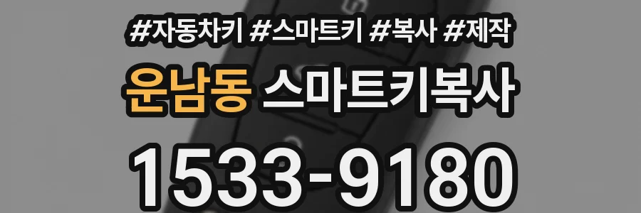 운남동 스마트키복사