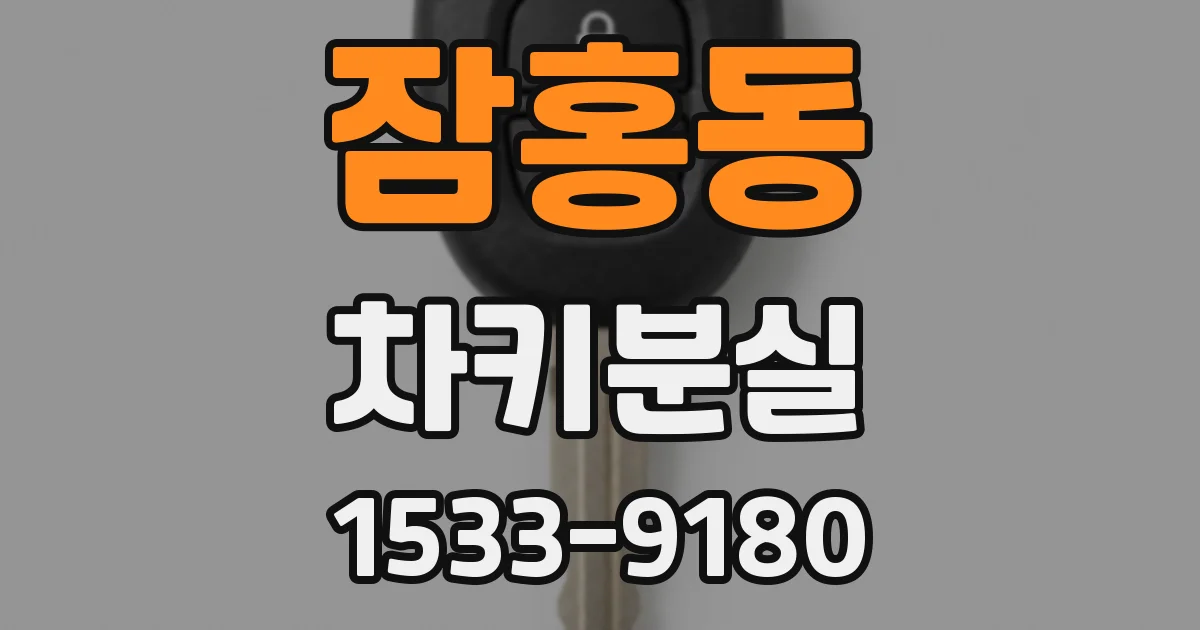 잠홍동 차키분실