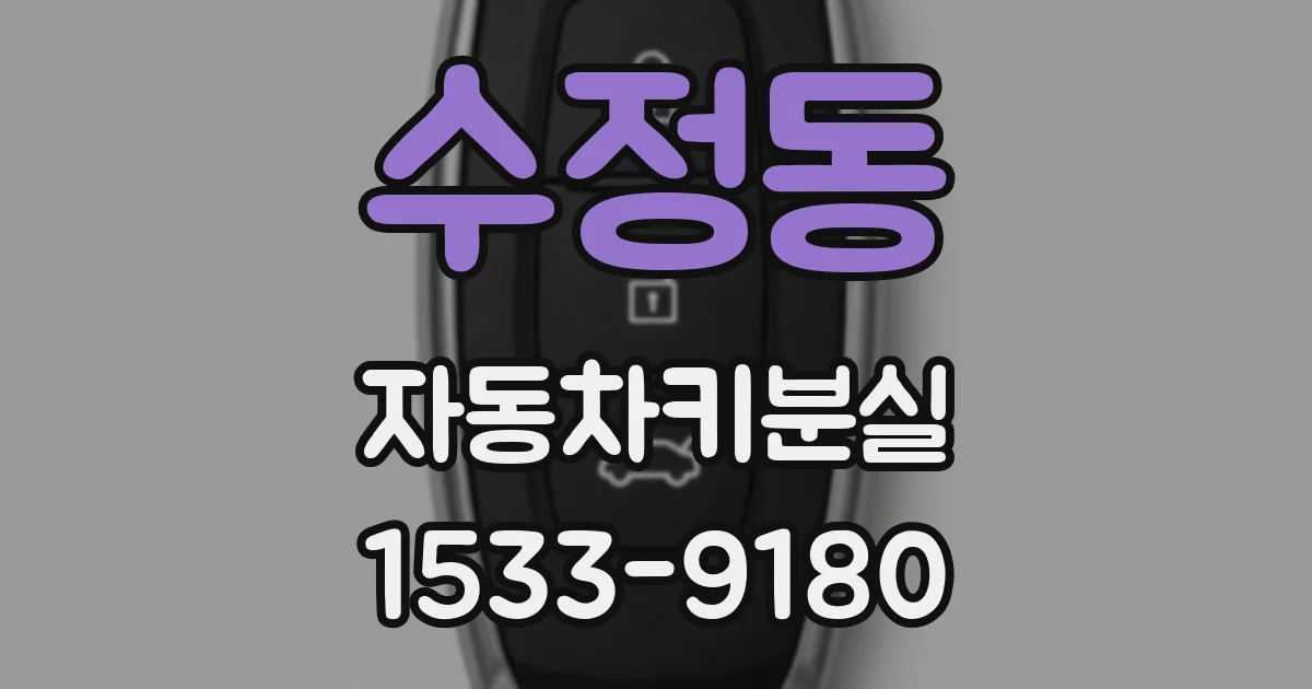 수정동 자동차키분실
