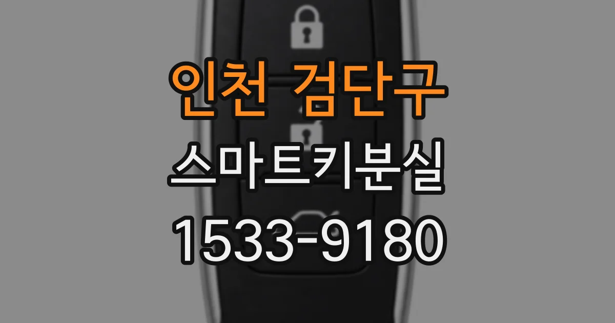 인천 검단구 스마트키분실