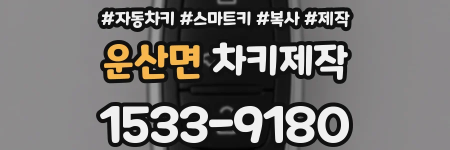 운산면 차키제작