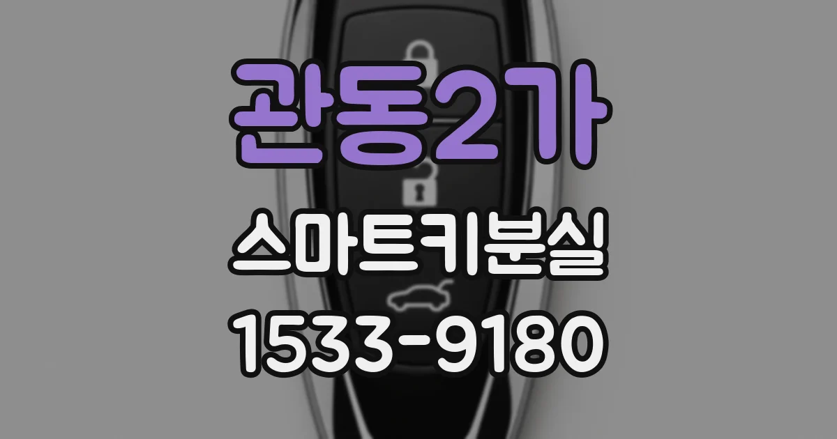 관동2가 스마트키분실