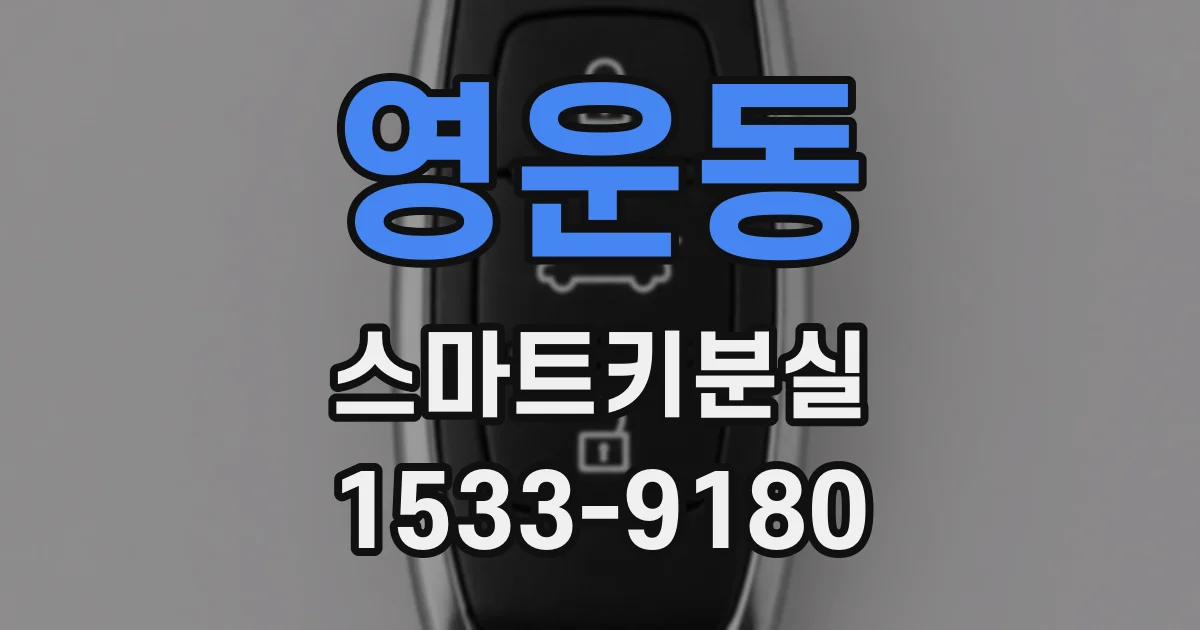 영운동 스마트키분실