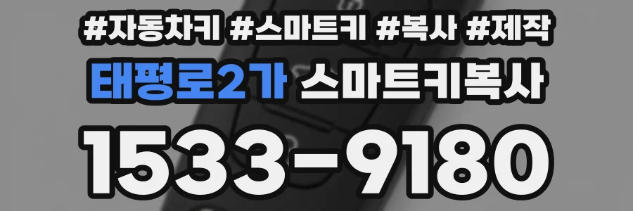 태평로2가 스마트키복사