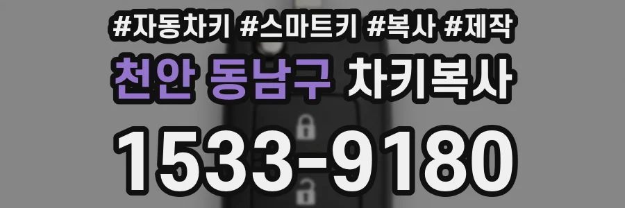 천안 동남구 차키복사