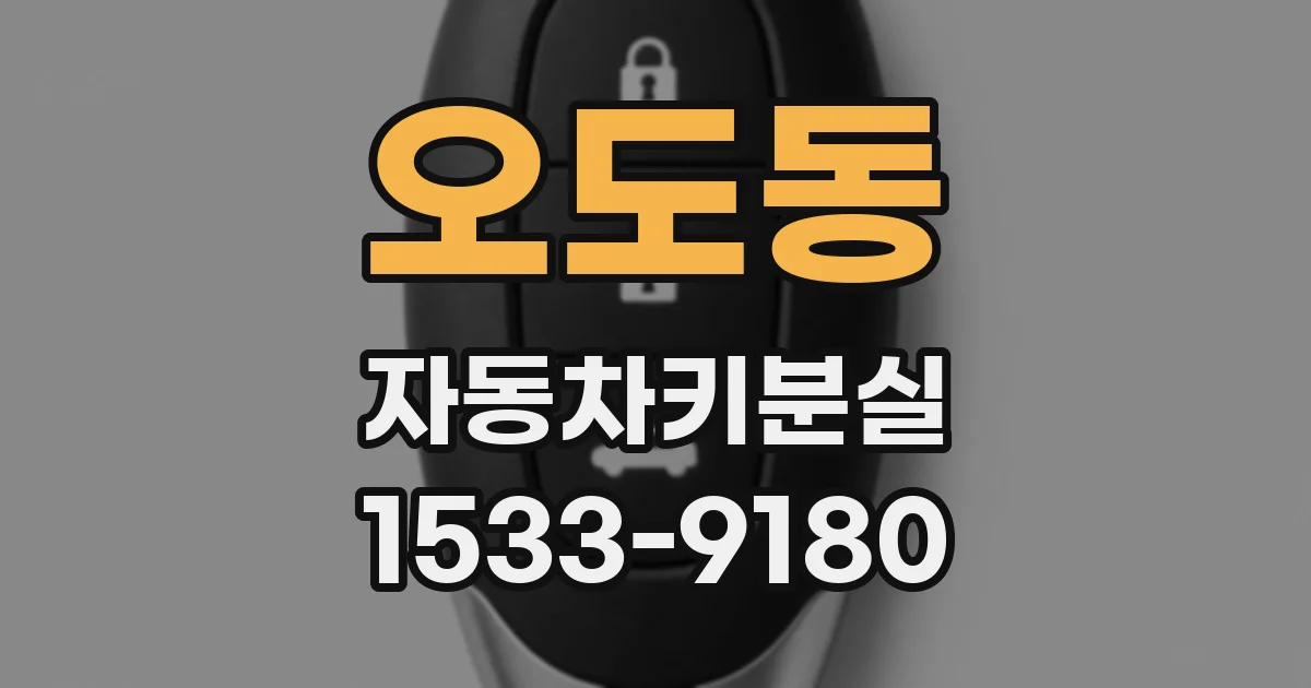 오도동 자동차키분실