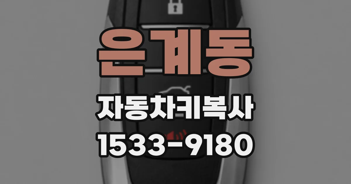 은계동 자동차키복사