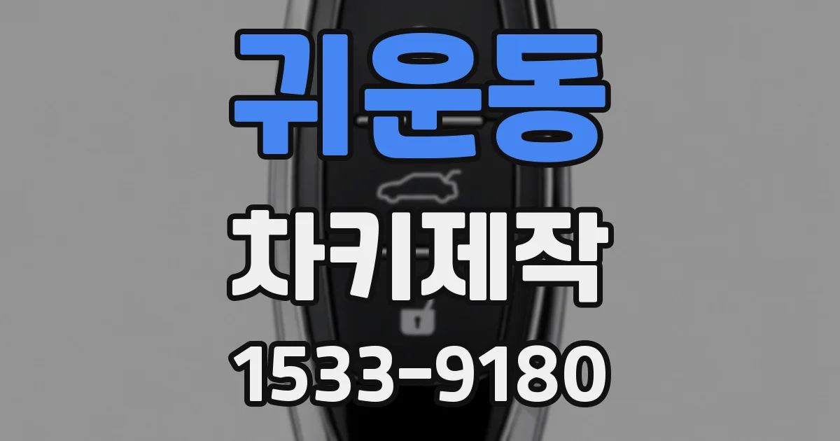 귀운동 차키제작