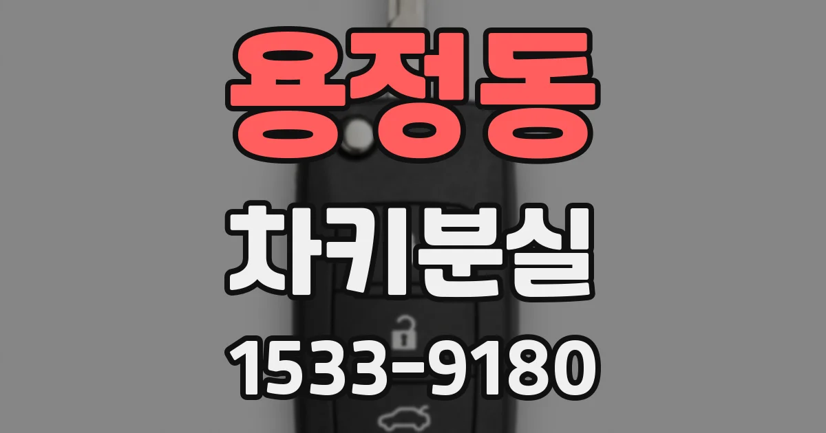용정동 차키분실