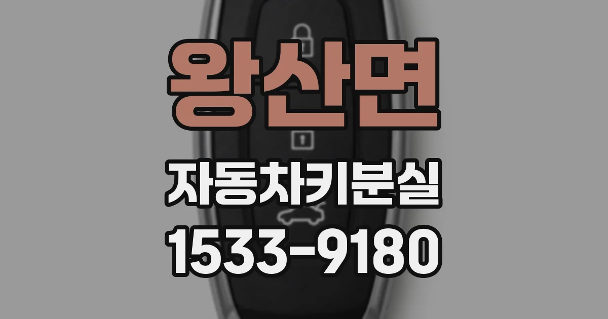 왕산면 자동차키분실