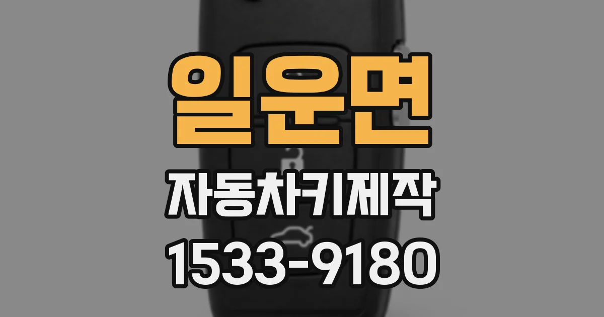 일운면 자동차키제작