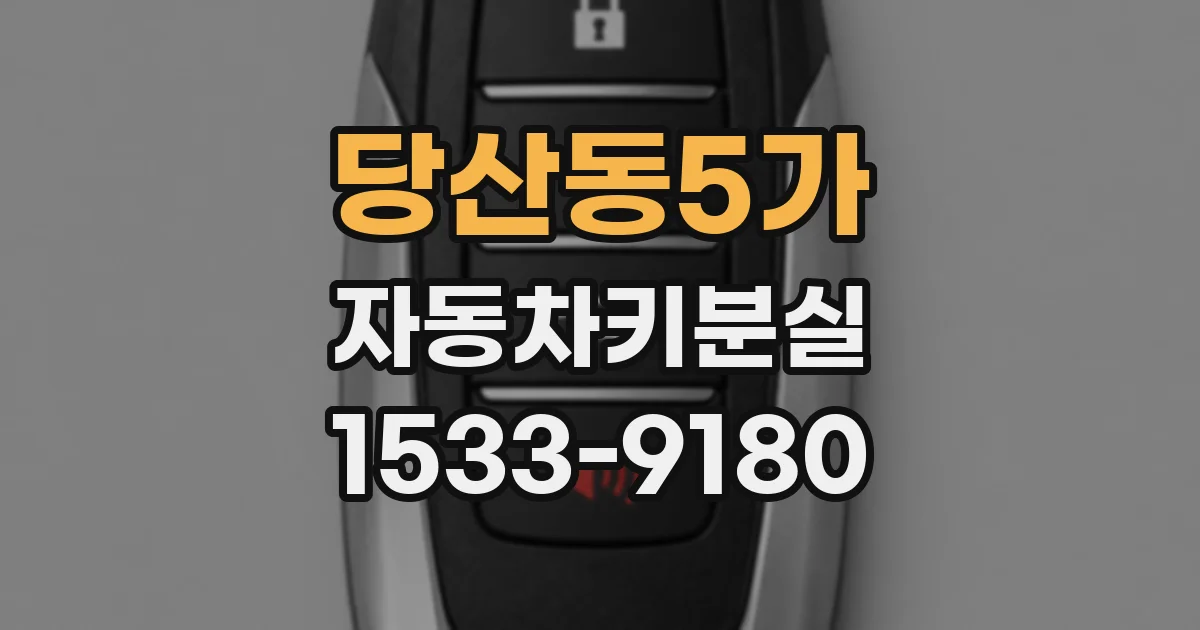 당산동5가 자동차키분실