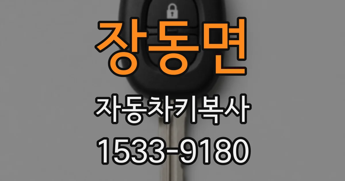 장동면 자동차키복사